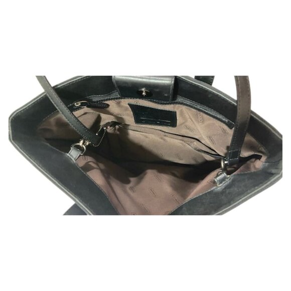 Coach 7418 Black Tote Bag, Shoulder Bag, Slim Design, Excellent Condition - Picture 12 of 13
